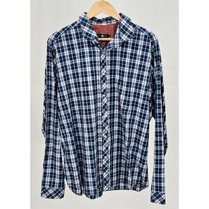 Stone Rose Size 5 XL Purple Rivet Collection Blue Plaid LS Button Front …